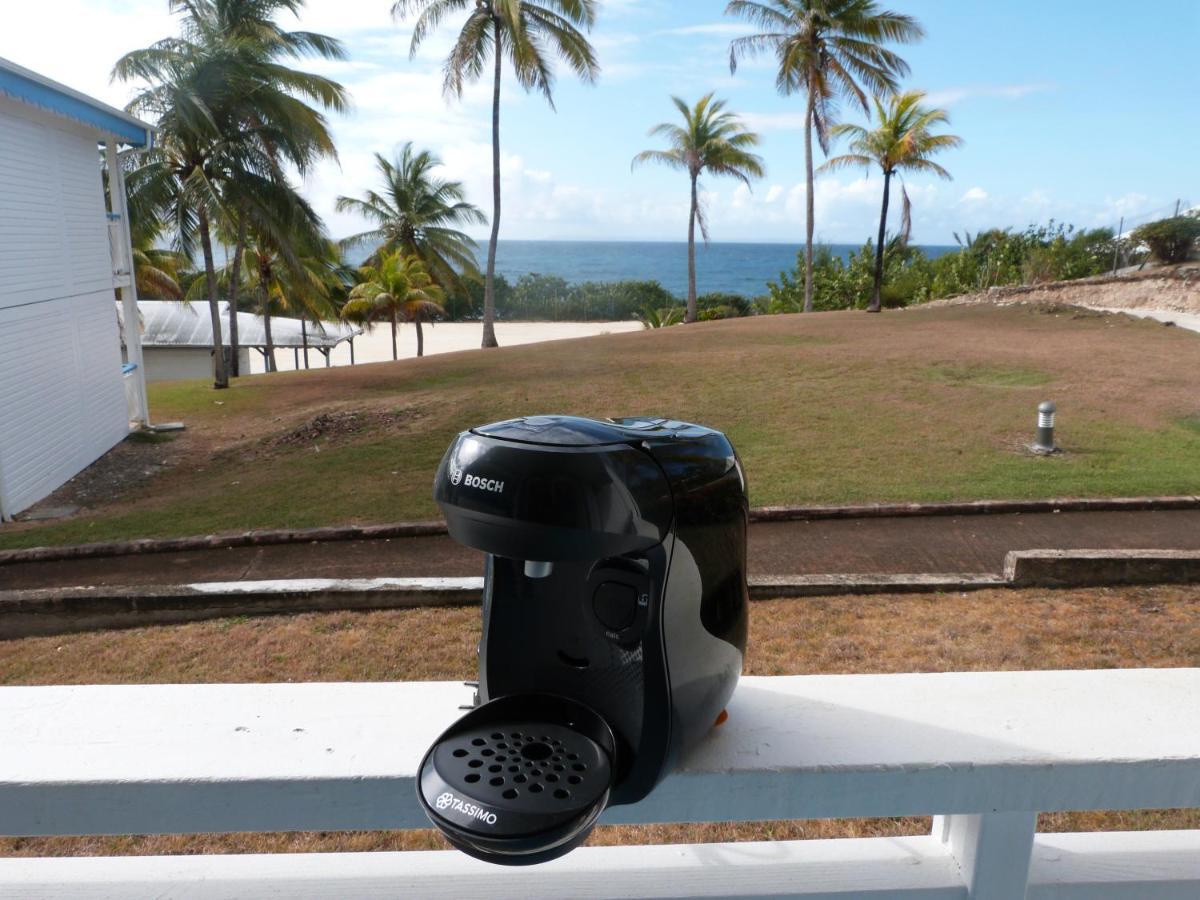Studio balcon vue mer Ti punch kaz Manganao, piscine et plage Saint-Francois  Eksteriør bilde